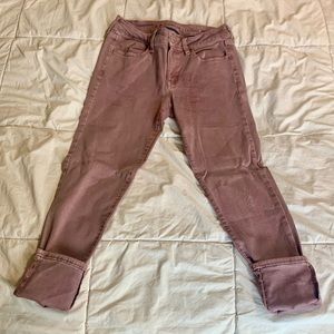 Rose colored jeggings!